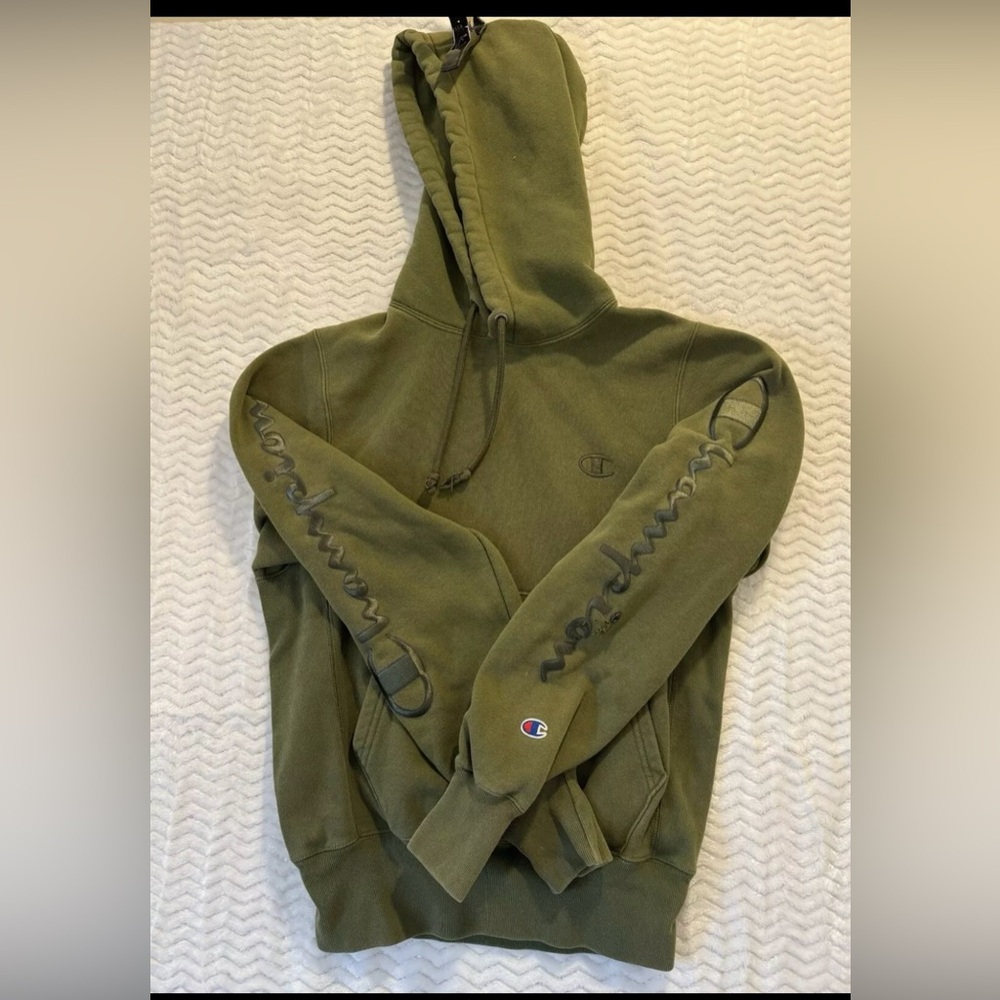 Champion Olive Green Hoodie